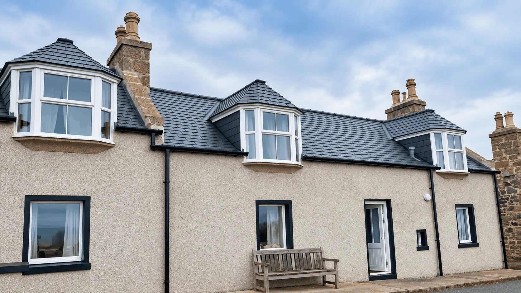 Completed slate roof by Aberroof